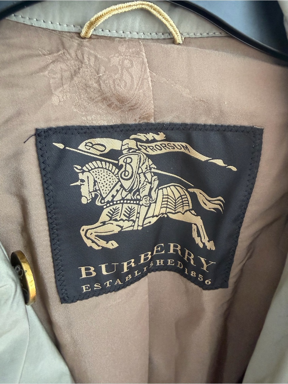 Burberry Beige Trench Coat with Belt - Picture 4 of 16